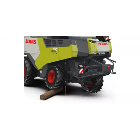 Miniatura a escala 1:32 de la cosechadora Claas Trion 720 Montana de Wiking en metal fundido para coleccionistas.