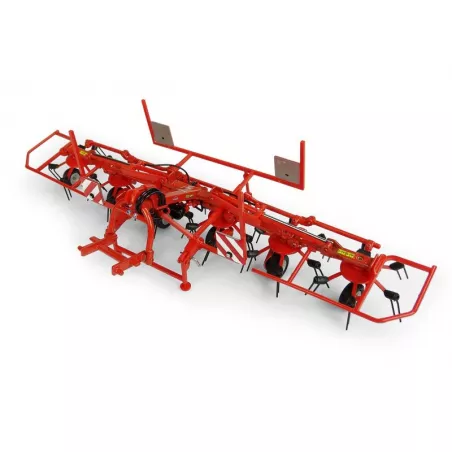 Réplica a escala 1:32 de la henificadora Kuhn GF6502 en metal para coleccionistas agrícolas.