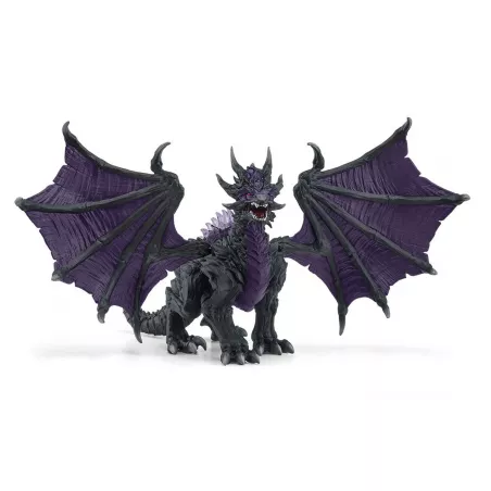 Figura de juguete del Dragón de sombra de Schleich Eldrador Creatures con escamas traslúcidas detalladas.