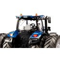 Tractor de juguete New Holland T7.315 con ruedas duales, control por bluetooth y luces LED.