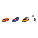 Set de superdeportivos Siku con miniaturas de Lamborghini Veneno, Apollo IE y McLaren Senna de juguete.