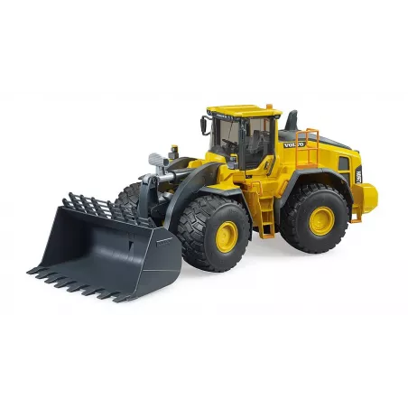 Cargadora sobre ruedas Volvo L260H de juguete BRUDER a escala 1:16 con brazo de carga funcional.