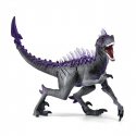 Raptor de sombra de Schleich, figura de Eldrador con ojos rojos y columna vertebral violeta brillante.