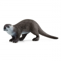 Figura de juguete de nutria Schleich detallada y realista para coleccionar y juego educativo.