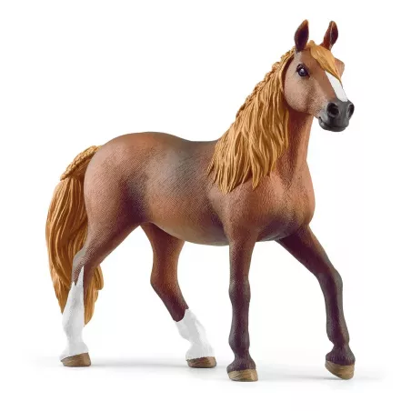 Figura de juguete de yegua Paso Peruano de Schleich pintada a mano