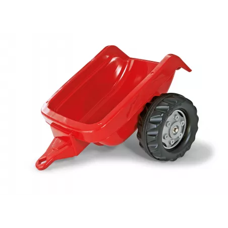 Remolque rojo de juguete Rolly Toys para tractores de pedales infantiles.