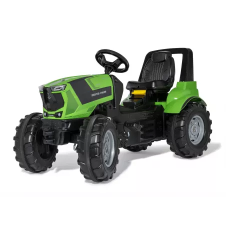 Tractor de pedales para niños RollyFarmtrac Premium II Deutz 8280 TTV, ideal para edades de 3 a 8 años.