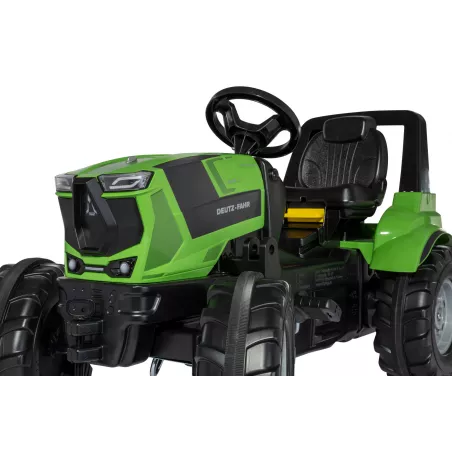 Tractor de pedales para niños RollyFarmtrac Premium II Deutz 8280 TTV, ideal para edades de 3 a 8 años.