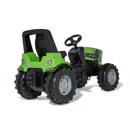 Tractor de pedales para niños RollyFarmtrac Premium II Deutz 8280 TTV, ideal para edades de 3 a 8 años.