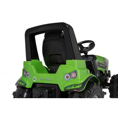 Tractor de pedales para niños RollyFarmtrac Premium II Deutz 8280 TTV, ideal para edades de 3 a 8 años.
