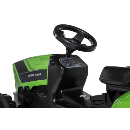 Tractor de pedales para niños RollyFarmtrac Premium II Deutz 8280 TTV, ideal para edades de 3 a 8 años.