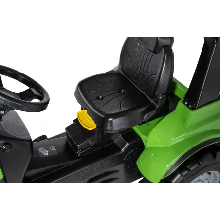 Tractor de pedales para niños RollyFarmtrac Premium II Deutz 8280 TTV, ideal para edades de 3 a 8 años.