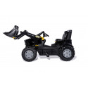 Tractor de juguete a pedales Deutz-Fahr 8280 TTV Black de Rolly Toys en color negro con pala cargadora frontal.
