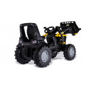 Tractor de juguete a pedales Deutz-Fahr 8280 TTV Black de Rolly Toys en color negro con pala cargadora frontal.