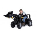 Tractor de juguete a pedales Deutz-Fahr 8280 TTV Black de Rolly Toys en color negro con pala cargadora frontal.
