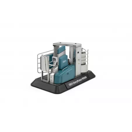 Réplica a escala 1:32 del robot de ordeño GEA R9500 para dioramas y coleccionistas de maquinaria agrícola.