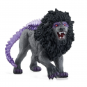 Figura de juguete León de sombra de Schleich Eldrador con pelaje oscuro y diseño detallado de guerrero felino.