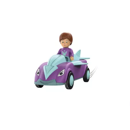 Juguete Toddys Jim Jumpy con vehículo de fricción y muñeco articulado modular para niños desde 18 meses.