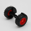 Eje delantero de repuesto original Bruder para tractor de juguete Fendt Favorit 926.