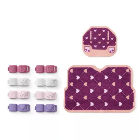 Set de accesorios de decoración con pinzas para crin y cola de caballos de juguete Schleich.