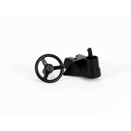 Kit de enganche de remolque y volante de juguete para tractores y camiones Bruder.