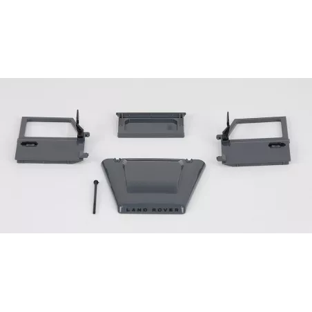 Kit de repuesto oficial de capó y puertas para Land Rover Pick Up de juguete Bruder.