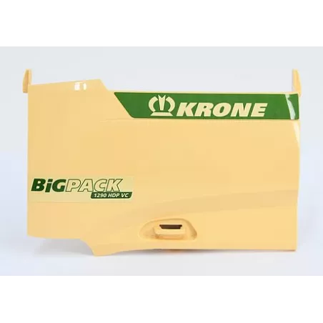 Tapa de caja de hilo izquierda original de Bruder para empacadora de juguete Krone BigPack 1290