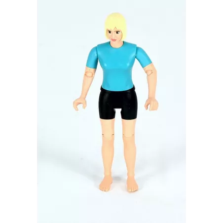 Figura articulada de mujer de ocio Bruder compatible con vehículos de juguete