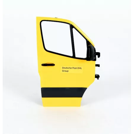 Puerta derecha amarilla de repuesto para camión de juguete Bruder MB Sprinter DHL.