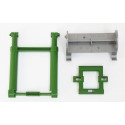 Deflexión de cargador frontal Bruder para tractor de juguete John Deere 7R.