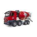 Camión hormigonera de juguete Mercedes-Benz Arocs de Bruder a escala 1:16 con tambor giratorio.