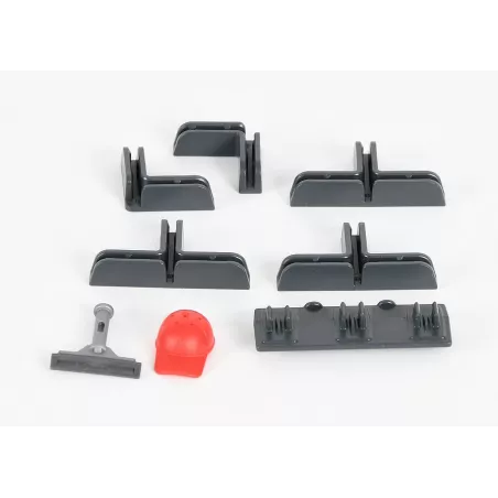 Set de piezas pequeñas para gasolinera de juguete Bruder a escala 1:16 de la colección B-World.