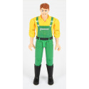 Agricultor de juguete articulado escala 1:16 Bruder para tractores y granjas infantiles.