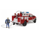 Camión de bomberos RAM 2500 de Bruder a escala 1:16 con cañón de agua funcional