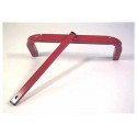 Soporte izquierdo de metal original Rolly Toys para repuesto de chasis de tractor de juguete.