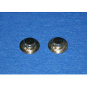 Tapón metálico de 8mm Rolly Toys para proteger ejes de coches de pedales infantiles.