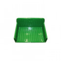 Volquete de juguete para tractor infantil John Deere Gator, ideal para transportar tierra y juguetes.
