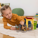 Box de juguete Schleich para ponis con figura de semental islandés y accesorios de alimentación.