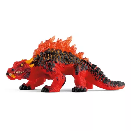 Figura de Dragón de magma de Schleich con alas de llamas traslúcidas y mandíbula articulada.