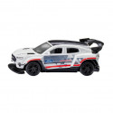 Miniatura metálica del coche eléctrico Ford Mustang Mach-E 1400 de Siku con detalles de competición.