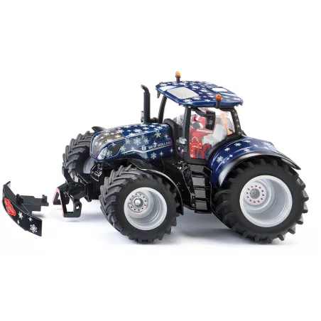 Tractor New Holland T7 de Siku a escala 1:32 edición limitada de Navidad con Papá Noel al volante.