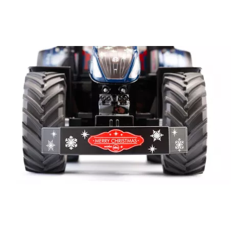 Tractor New Holland T7 de Siku a escala 1:32 edición limitada de Navidad con Papá Noel al volante.