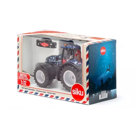 Tractor New Holland T7 de Siku a escala 1:32 edición limitada de Navidad con Papá Noel al volante.