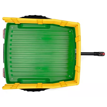 Remolque de dos ruedas John Deere Dual Force para tractor de juguete infantil.