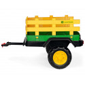 Remolque de dos ruedas John Deere Dual Force para tractor de juguete infantil.