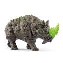 Figura de rinoceronte luchador de Schleich con diseño realista y robusto para juego simbólico infantil.