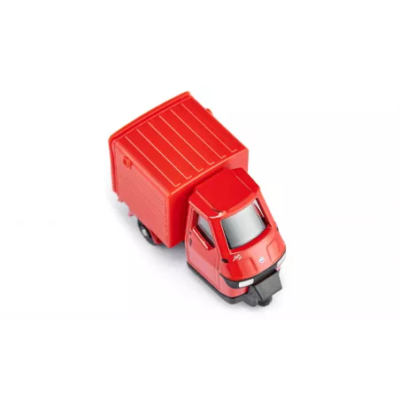 Miniatura de Piaggio Mono en metal y plástico, vehículo de juguete detallado y resistente.