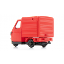 Miniatura de Piaggio Mono en metal y plástico, vehículo de juguete detallado y resistente.