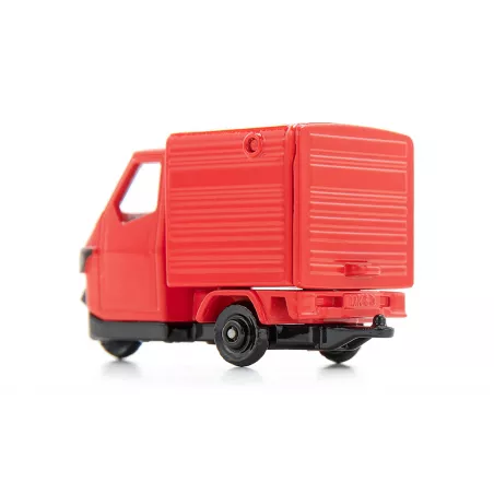Miniatura de Piaggio Mono en metal y plástico, vehículo de juguete detallado y resistente.