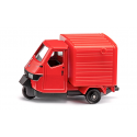 Miniatura de Piaggio Mono en metal y plástico, vehículo de juguete detallado y resistente.